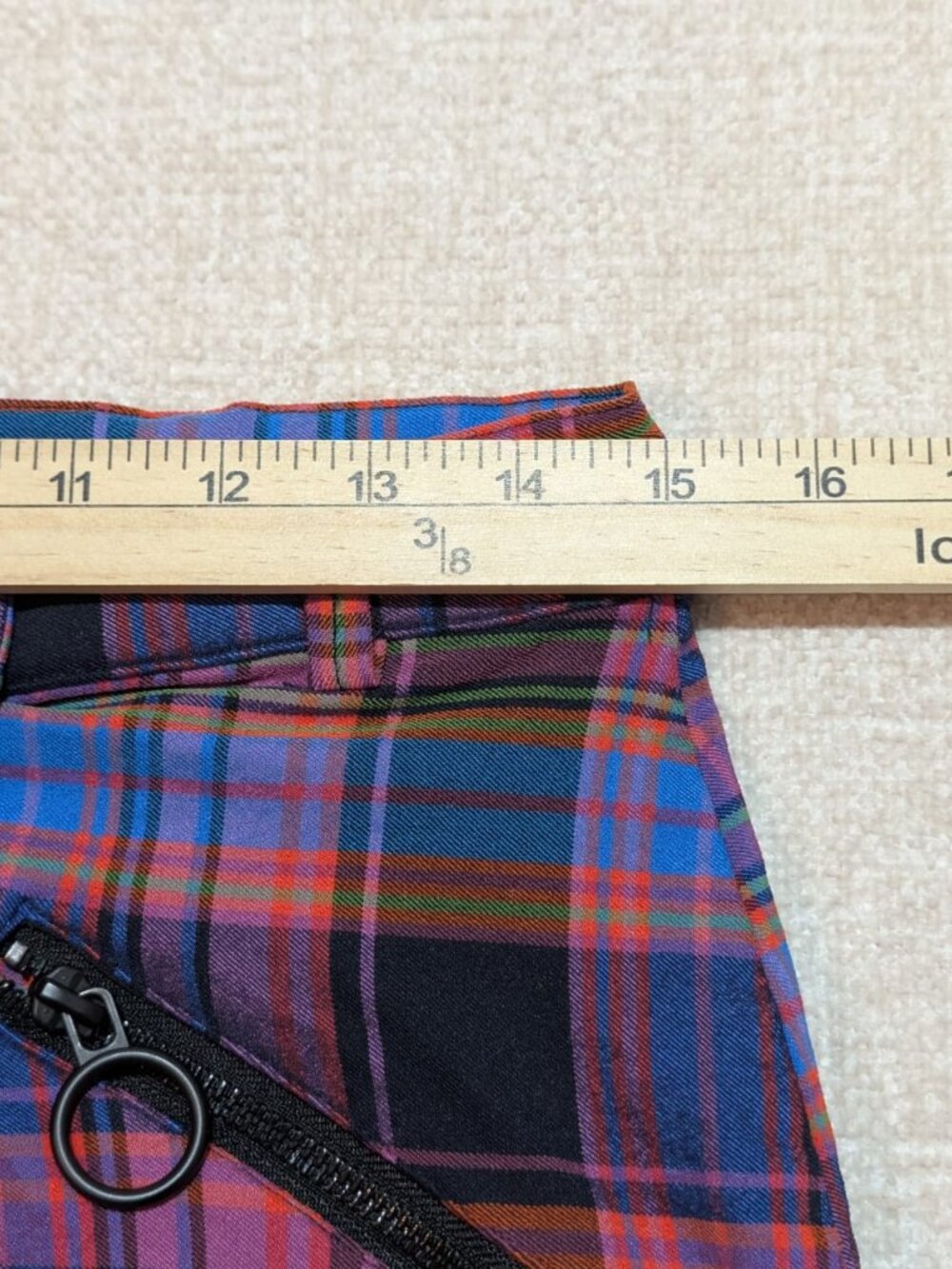 Urban Outfitters Plaid Pleated Wrap Skort Size L - Picture 7 of 7
